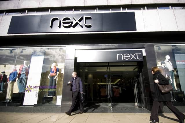 Full-price sales at Next's high street stores were down 3.3%. Picture: Ian Georgeson