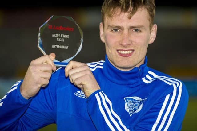 Rory McAllister has been a prolific scorer for Peterhead and is now wanted by Dundee United. Picture: Alan Harvey/SNS