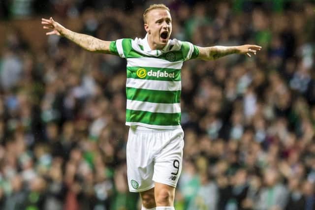 Leigh Griffiths celebrates Celtic's win over Astana. Picture: Craig Williamson/SNS