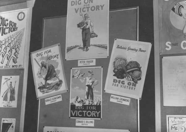 Dig For Victory posters from the Second World War. Picture: Getty Images