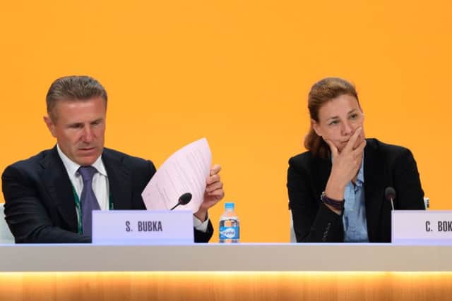 Germany's Claudia Bokel, right, was a member of the three person committee that vetted all eligible Russian athletes. Picture: AFP/Getty