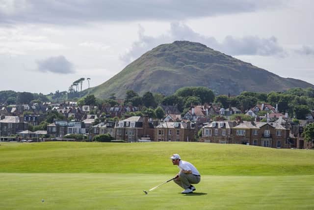 Tourists have been picnicking and building sandcastles on North Berwick Golf Club. Picture: Steven Scott Taylor