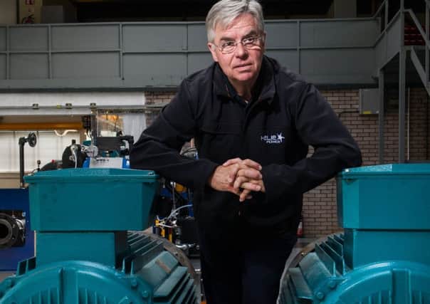 Dan Wright at Heliex in East Kilbride, 
which is now making clean energy solutions for clients around the world. Photograph: John Devlin