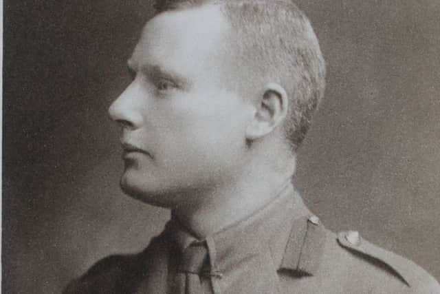 Walter Lyon of The Royal Scots, an advocate and war poet who was killed in action at Ypres in 1915.