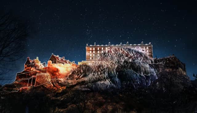 Deep time will light up the side of the Castle
