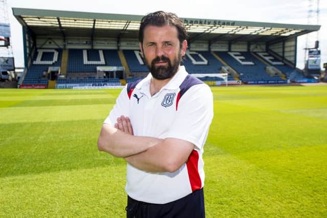 Dundee manager Paul Hartley at Dens Park. Picture: SNS