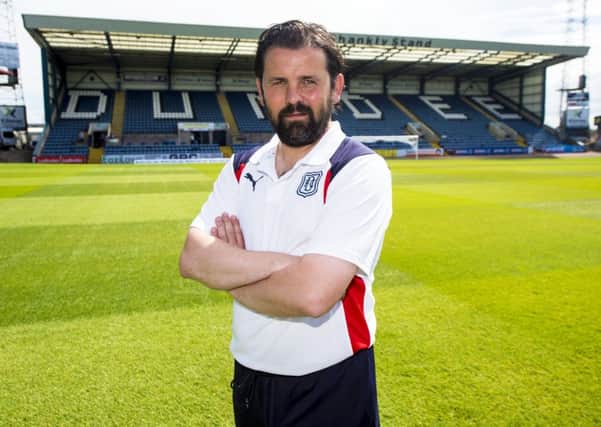 Dundee manager Paul Hartley at Dens Park. Picture: SNS