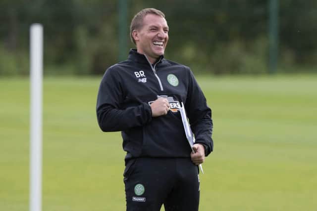 Celtic manager Brendan Rodgers will take charge of his first league game at Tynecastle. Picture: SNS
