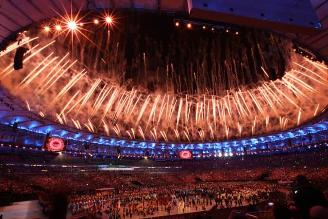 Fireworks explode during the Rio 2016 Olympic Games. Picture: Getty Images