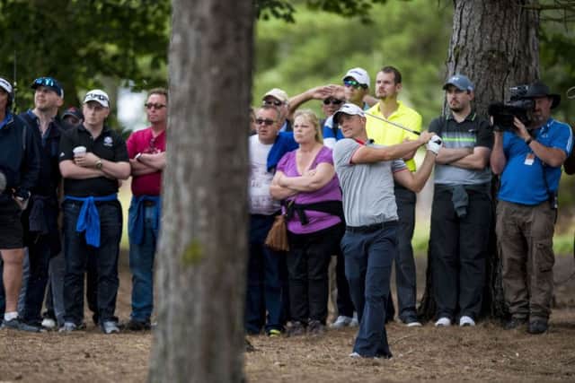 Alex Noren during his match against James Morrison on day three of the Paul Lawrie Match Play at Archerfield Links. Picture: Craig Watson/PA Wire.
