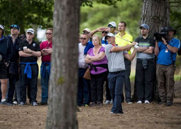 Alex Noren during his match against James Morrison on day three of the Paul Lawrie Match Play at Archerfield Links. Picture: Craig Watson/PA Wire.