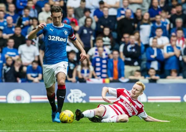 Rangers were halted in their hopes of an opening day victory by Hamilton. Picture: John Devlin
