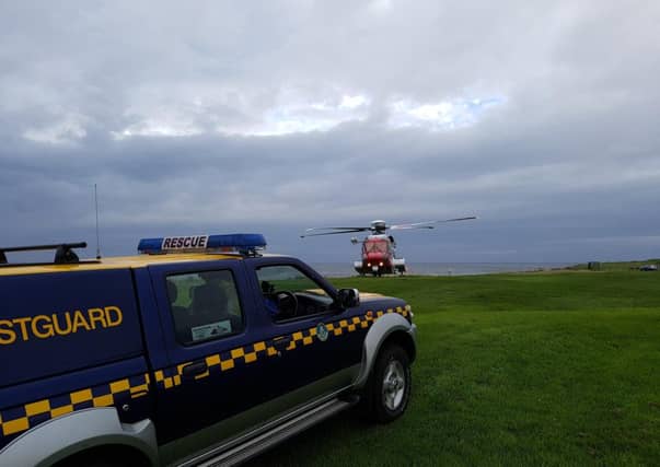 The coastguard team were dispatched to the rescue the crew of the boat which had lost propulsion and was taking on water near Ailsa Craig, in
worsening sea conditions. Picture: contributed