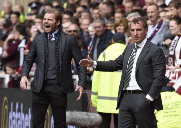 Robbie Neilson and Brendan Rodgers oversaw an enthralling 90 minutes. Picture: PA