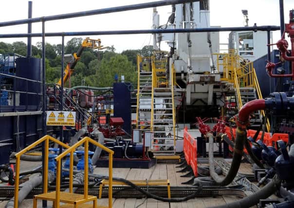 A fracking exploration drilling site. Picture: PA
