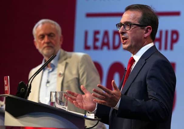 Jeremy Corbyn (L) and candidate Owen Smith will go head-to-head for leadership of the Labour Party. Picture: AFP/Getty