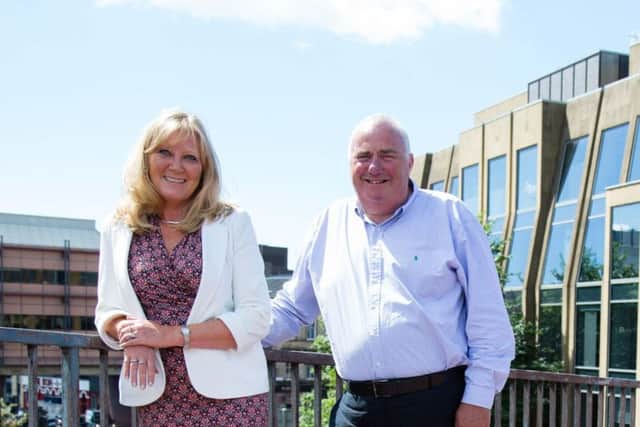 Big Partnership director Zoe Ogilvie with new chair Malcolm McPherson. Picture: Contributed