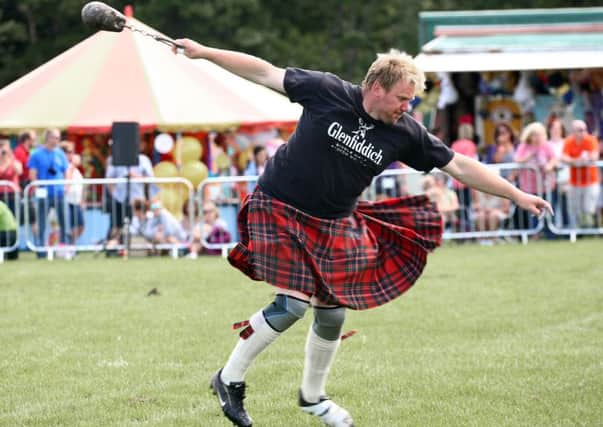 Hammer throwing at the North Berwick Games. Picture: Gordon Fraser