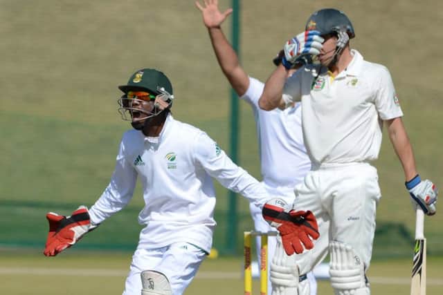 Banned cricketer Thami Tsolekile in action for South Africa A against Australia A. Picture: Getty