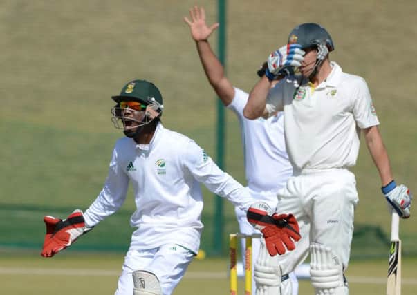 Banned cricketer Thami Tsolekile in action for South Africa A against Australia A. Picture: Getty