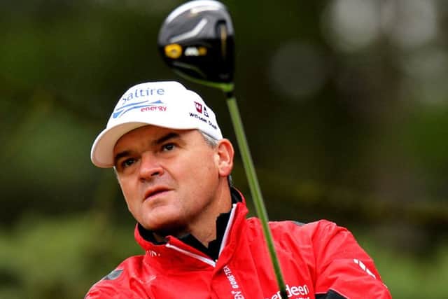 Paul Lawrie in action during the Aberdeen Asset Management Paul Lawrie Matchplay at Archerfield Links. Picture: Tony Marshall/Getty