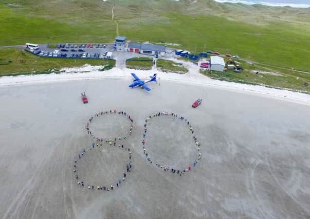 Barra aiport is celebrating its 80th anniversary. Picture: Contributed/Transport Scotland