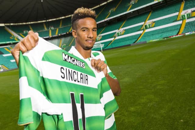 Celtics latest recruit, Scott Sinclair, is more interested in regular football than the material rewards. Picture: SNS