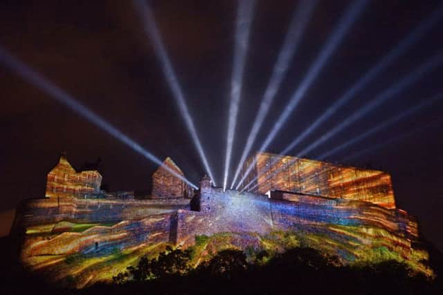 Sspectacular animation, lighting and music delve deep into 350 million years of Edinburgh Picture: Neil Hanna