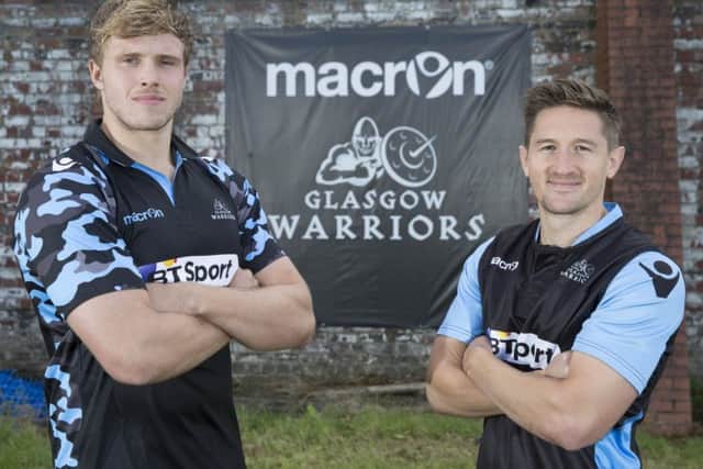Glasgow Warriors' Jonny Gray, left, will share the captaincy with Henry Pyrgos. Picture: SNS