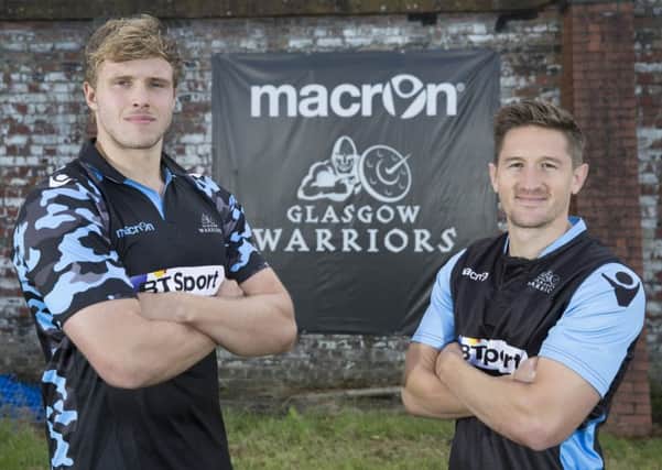 Glasgow Warriors' Jonny Gray, left, will share the captaincy with Henry Pyrgos. Picture: SNS