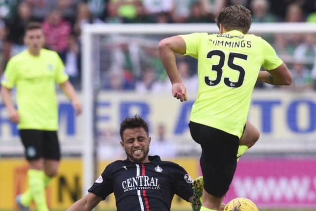 Falkirk v Hibs: as not seen on TV. Picture: SNS