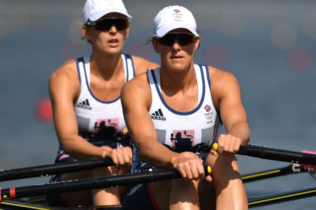 Vicky Thornley and Katherine Grainger in action during the women's double sculls semi-finals in Rio.  Picture: Shaun Botterill/Getty Images