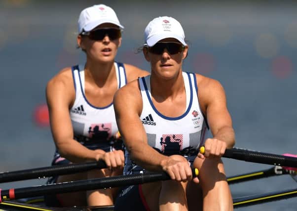 Vicky Thornley and Katherine Grainger in action during the women's double sculls semi-finals in Rio.  Picture: Shaun Botterill/Getty Images
