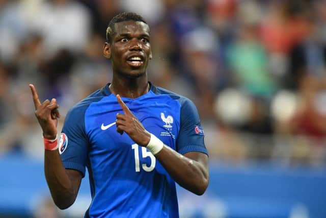 France's Paul Pogba has broken the world transfer record with his £89 million move to Manchester United. Picture: AFP/Getty Images
