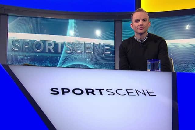 Sportscene presenter Jonathan Sutherland. Picture: 
BBC Scotland