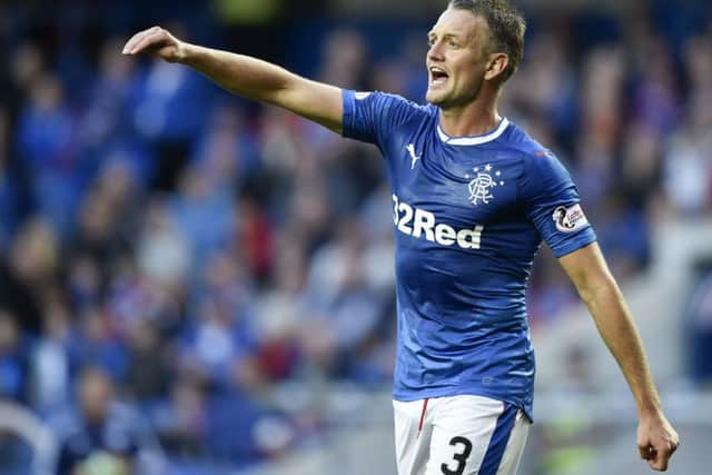 Clint Hill scored twice as Rangers sailed into the quarter-final. Picture: SNS