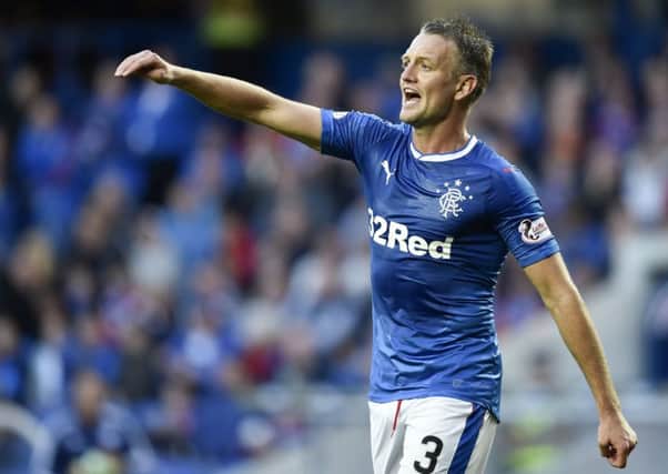 Clint Hill scored twice as Rangers sailed into the quarter-final. Picture: SNS