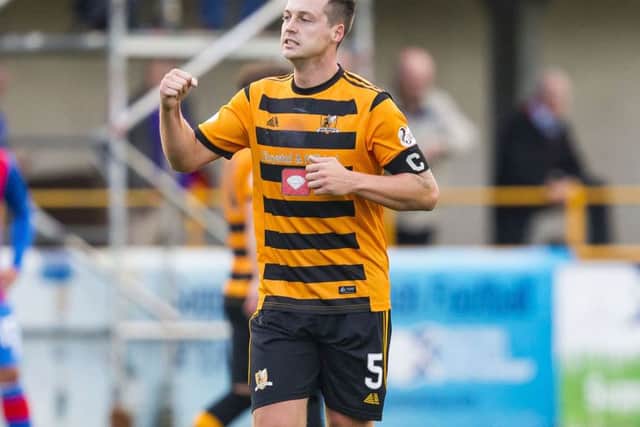 Alloa's Jason Marr celebrates his winner against Inverness. Picture: Roddy Scott/SNS