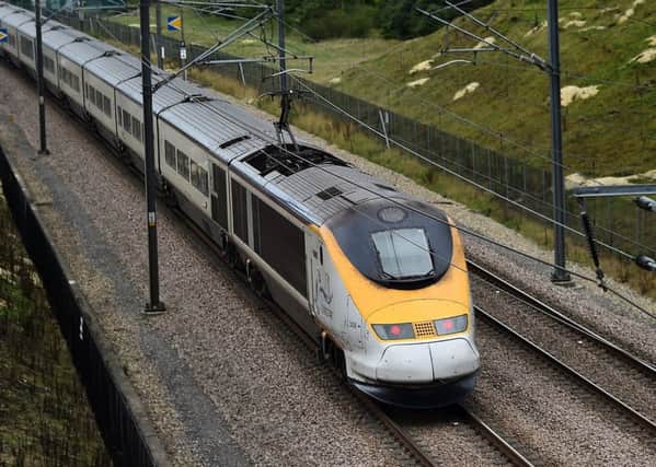 A Eurostar train travels through the countryside near Maidstone in Kent. Picture: Getty