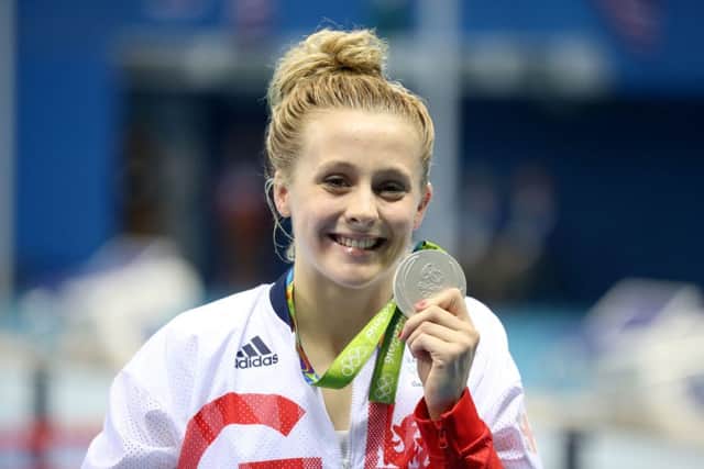 Great Britain's Siobhan Marie-O'Connor with her silver medal after the Women's 200m Individual Medley Final