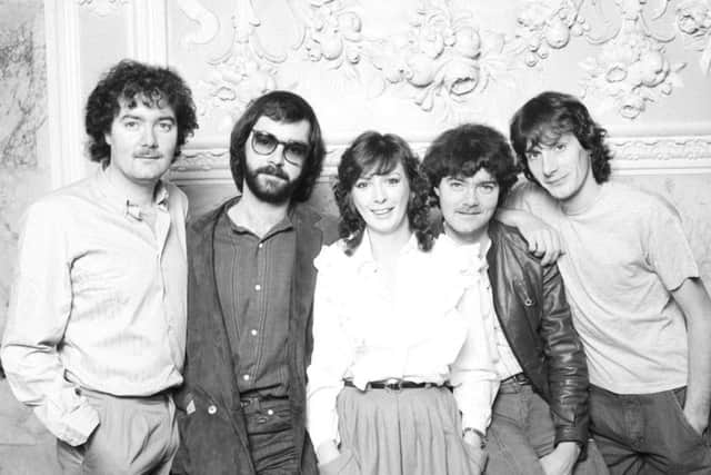 Noel Duggan, Ciaran Brennan, Moya Brennan, Padraig Duggan and Paul Brennan of Irish group Clannad pose in 1982. (Picture: H. McCarthy/Express/Getty Images