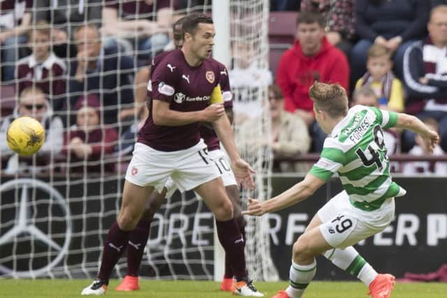 James Forrest netted the opening goal versus Hearts on Sunday. Picture: Getty