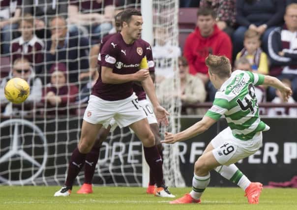 James Forrest netted the opening goal versus Hearts on Sunday. Picture: Getty