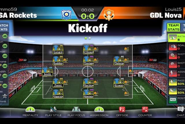 A screenshot of Gameday Live, a new football manager game by Digital Sports Arena. Picture: Contributed