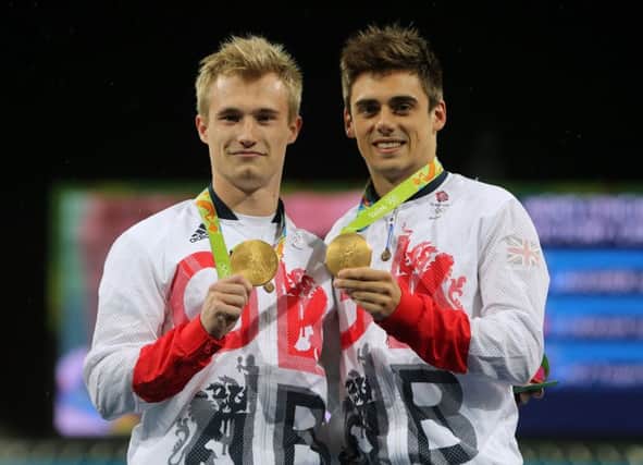 Great Britain's Jack Laugher and Chris Mears won gold in the men's synchronised three metres springboard. Picture: David Davies/PA Wire