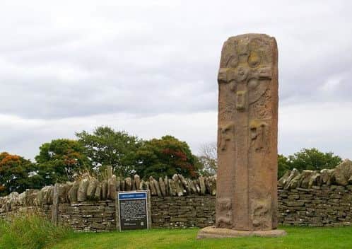 One of the Aberlemno Stones by Brechin in Angus, close to the former  Pictish stronghold on the Hill of Finavon. Six Pictish stones have been found in the area. PIC Wikicommons/Alan Morrison.
