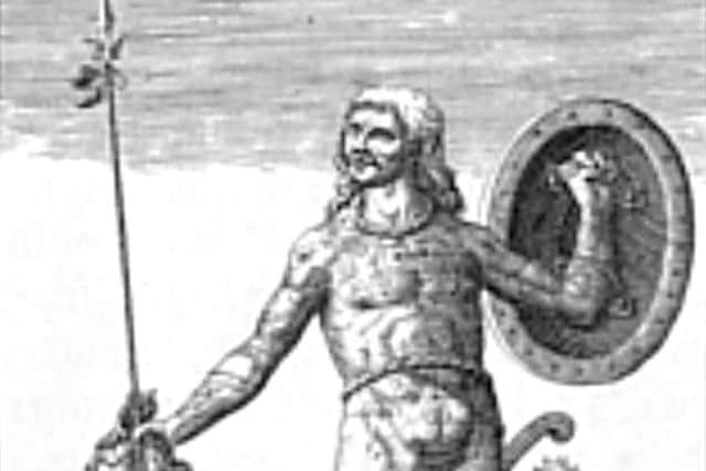 Representation of a Pictish warrior - from a 19th century book.