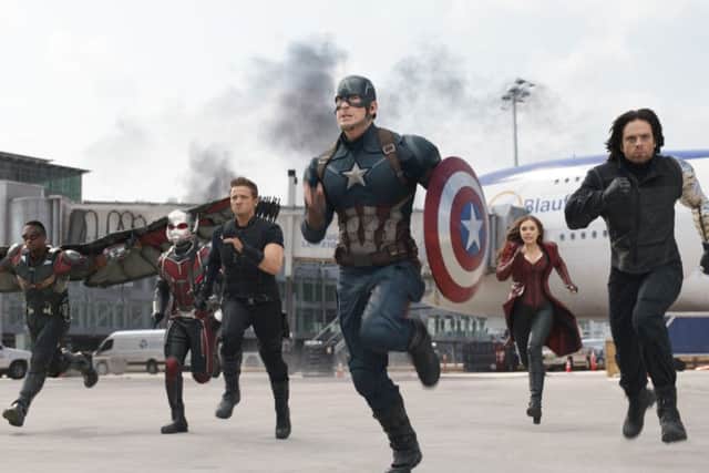 A sales boost from Captain America and friends could not lift profits at Cineworld. Picture: Film Frame/Marvel
