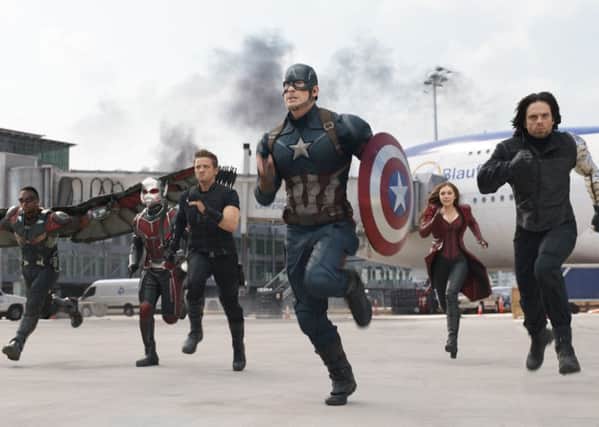 A sales boost from Captain America and friends could not lift profits at Cineworld. Picture: Film Frame/Marvel