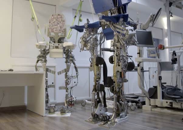 Paralysed patients have used brain-controlled robotic exoskeletons long-term with surprisingly good results. Picture: PA